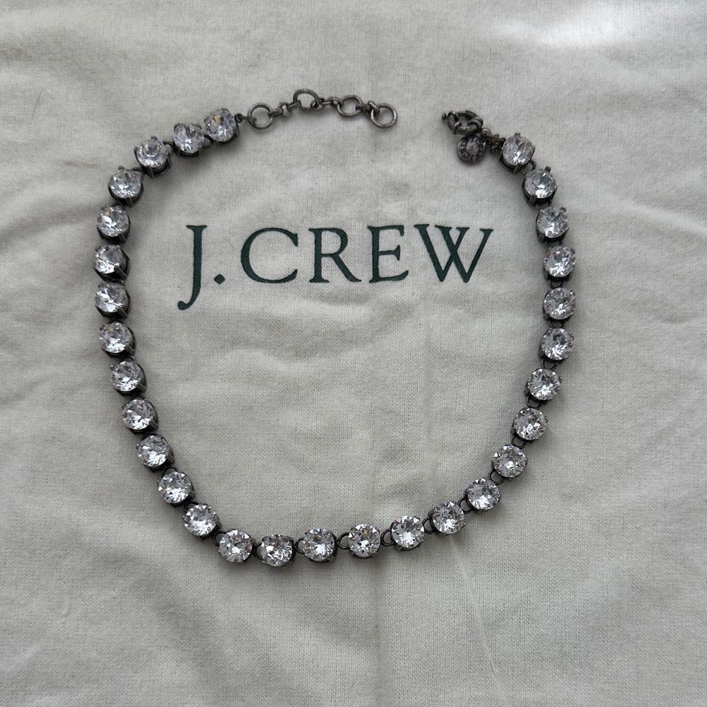 J. Crew Dazzling Silver Necklace